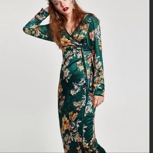 Zara velveteen dress